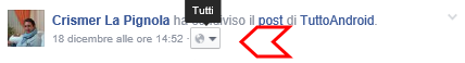 Visibilità dei post